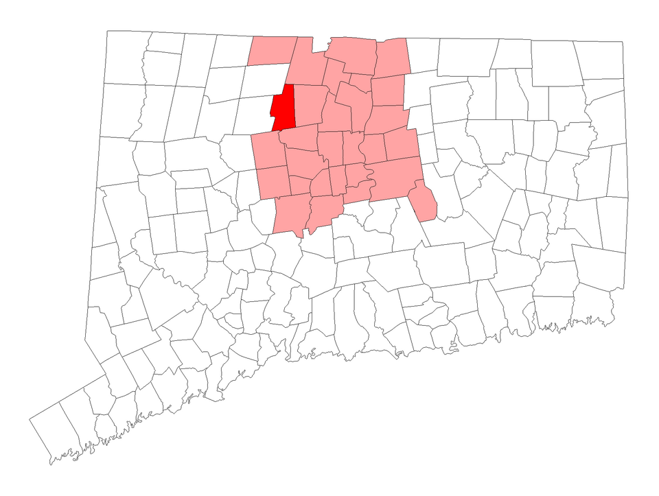 Locator map of Canton
