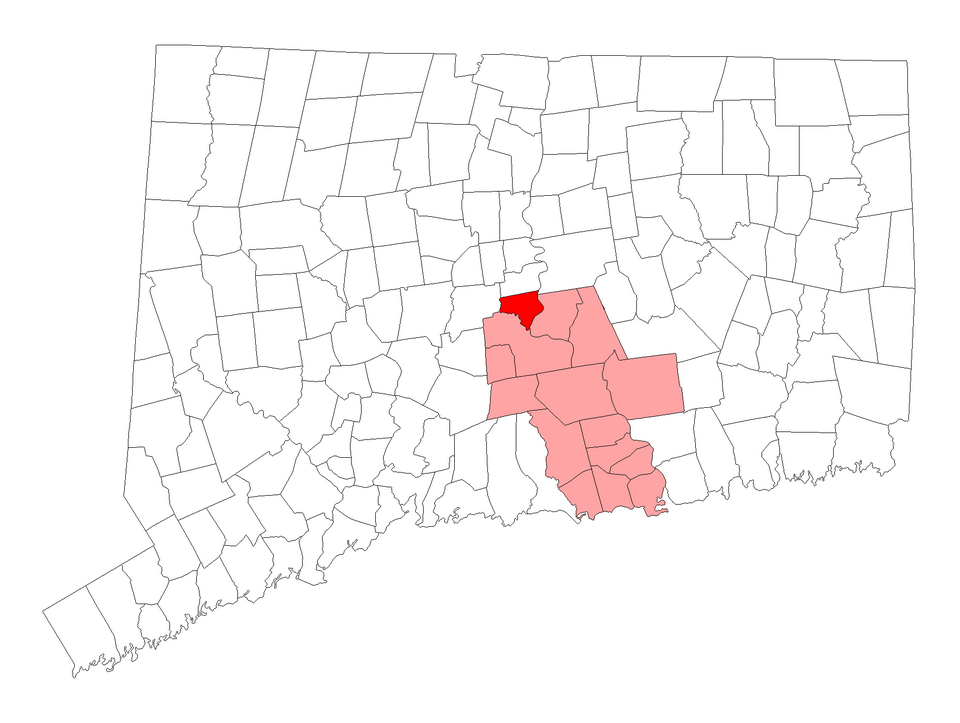 Locator map of Cromwell