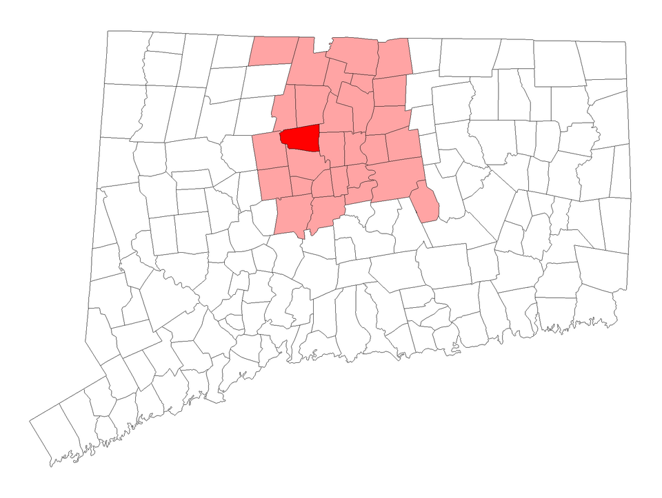 Locator map of Avon