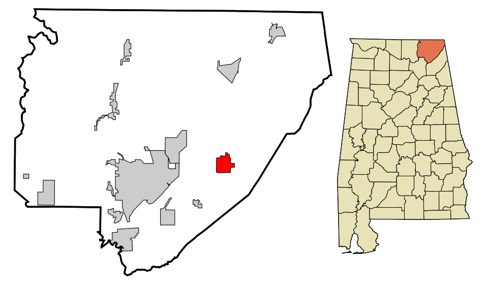 Locator map of Pisgah