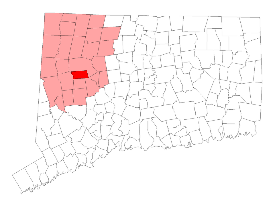 Locator map of Morris