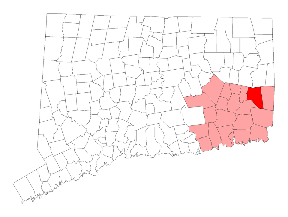 Locator map of Griswold
