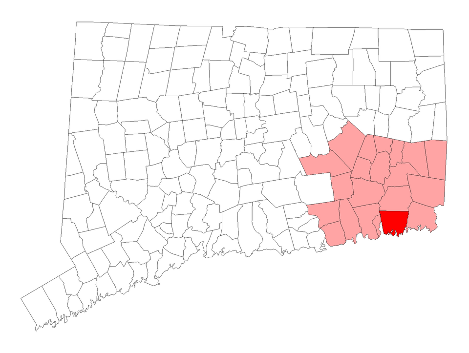Locator map of Groton