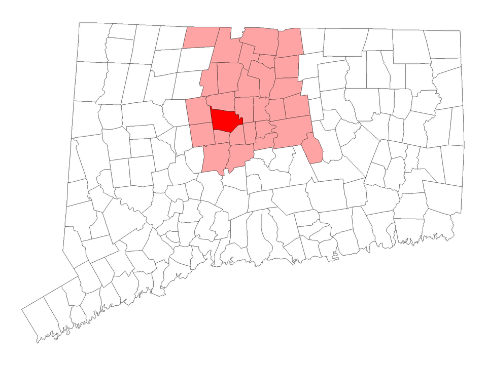 Map of Farmington