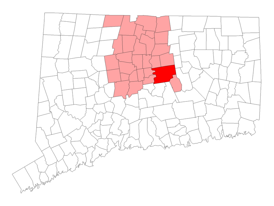 Locator map of Glastonbury