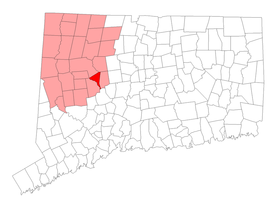 Locator map of Thomaston