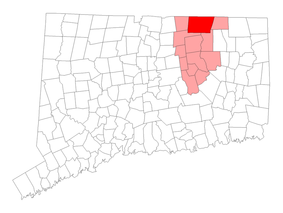 Locator map of Stafford