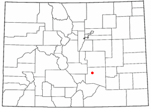 Locator map of Pueblo