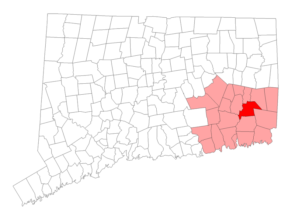 Locator map of Preston