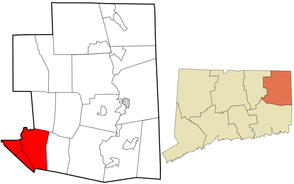 Locator map of Windham