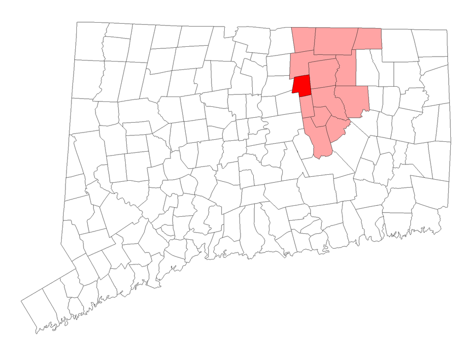 Locator map of Vernon