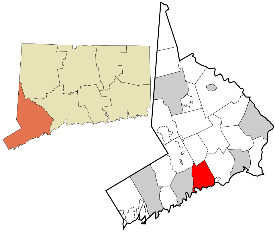 Locator map of Westport