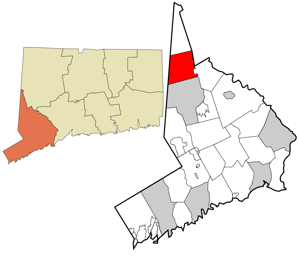 Locator map of New Fairfield
