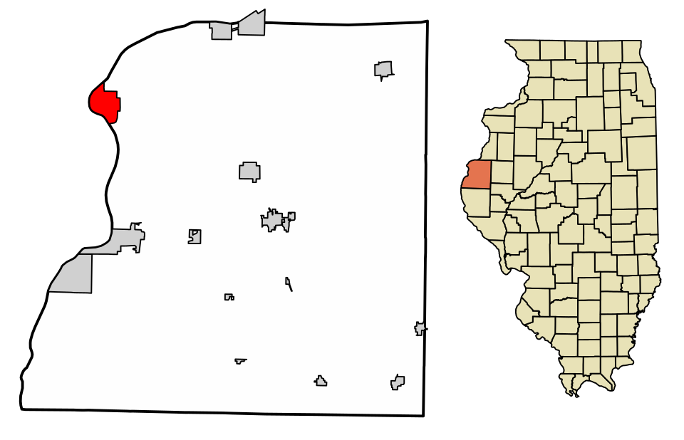 Locator map of Nauvoo