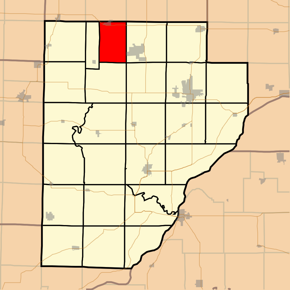 Locator map of Young Hickory