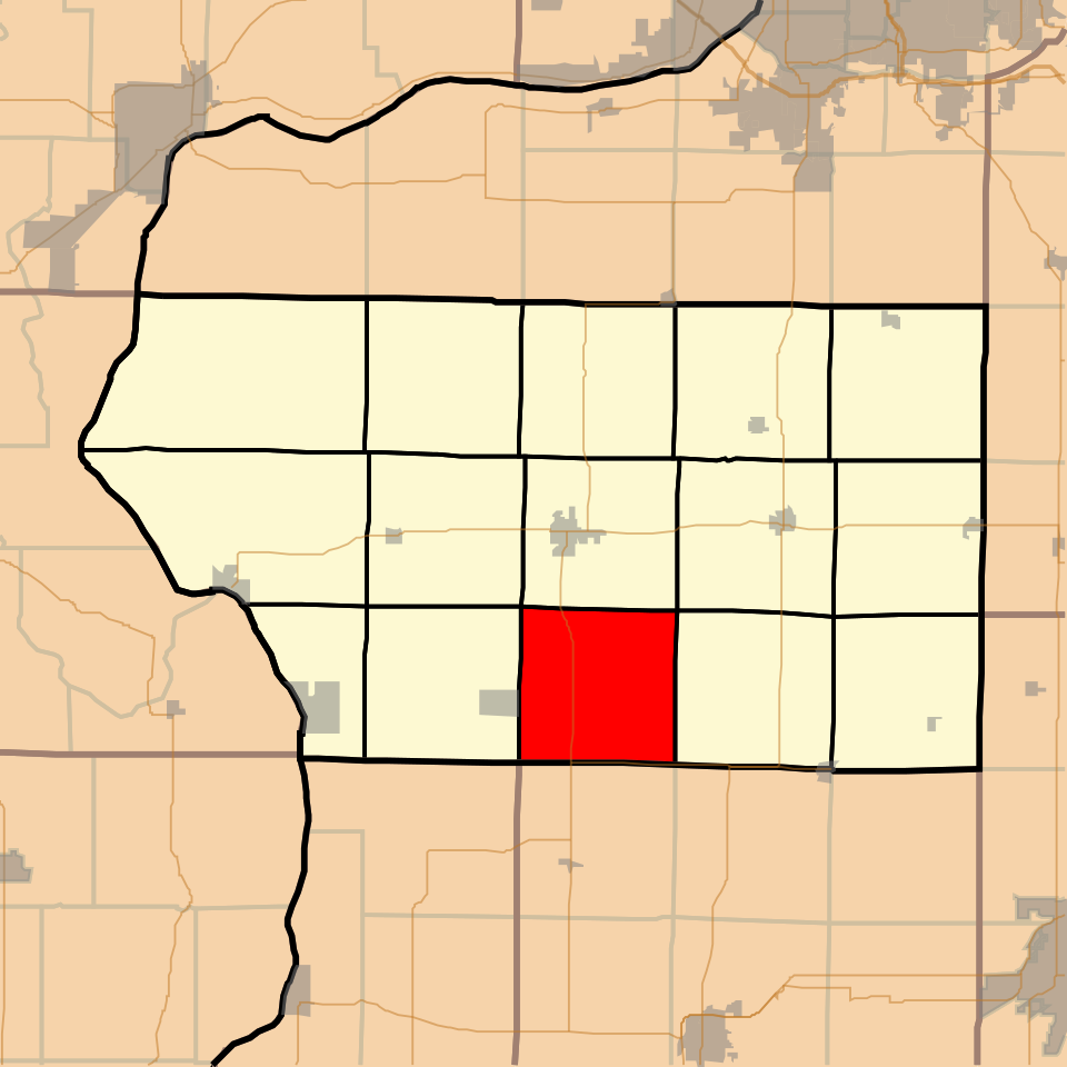 Locator map of Ohio Grove