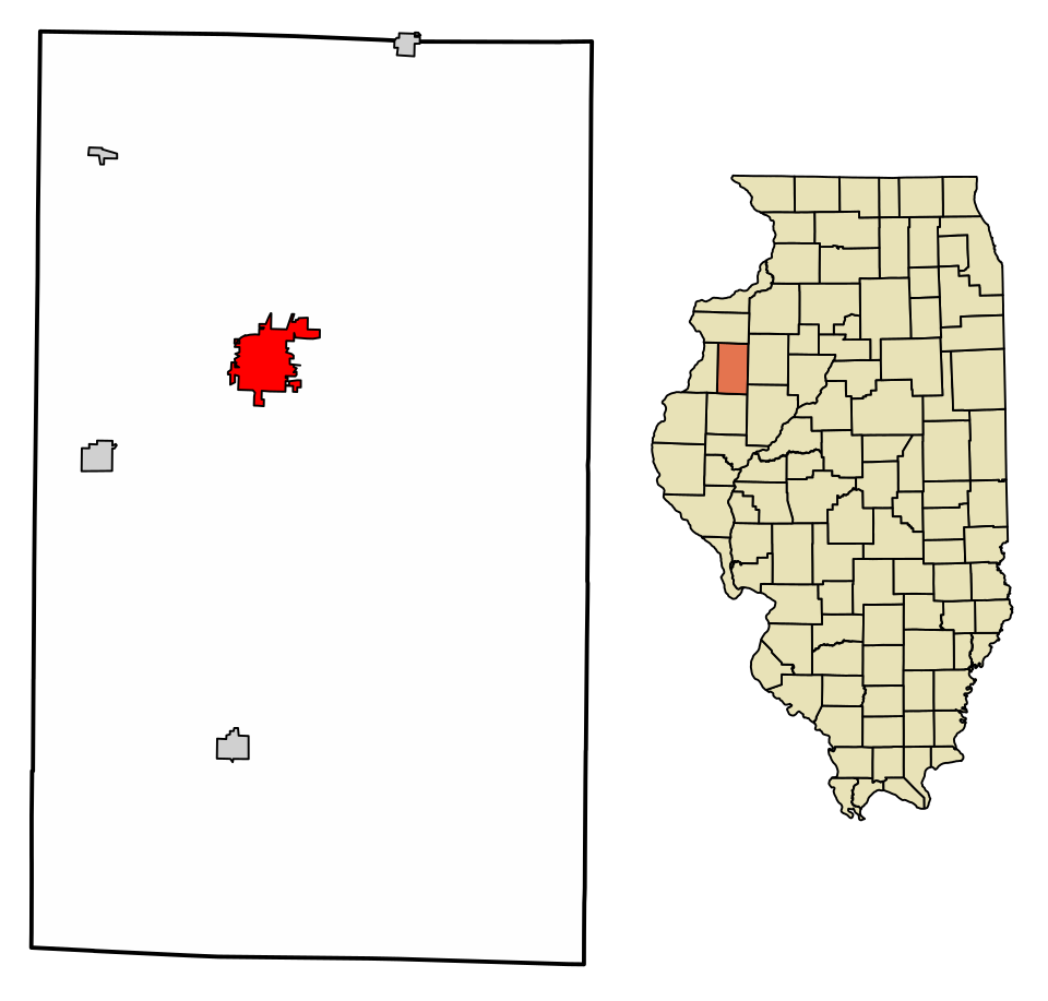 Locator map of Monmouth