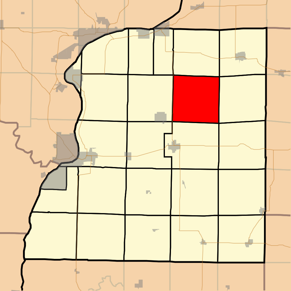 Locator map of Pilot Grove