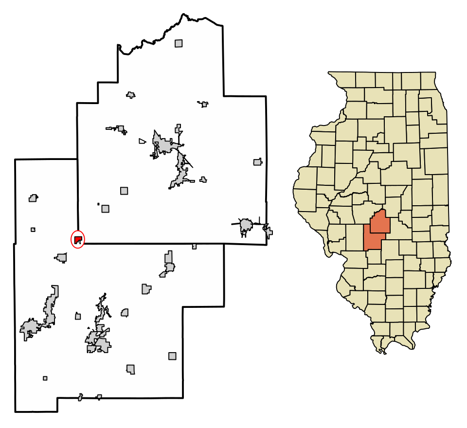 Locator map of Harvel