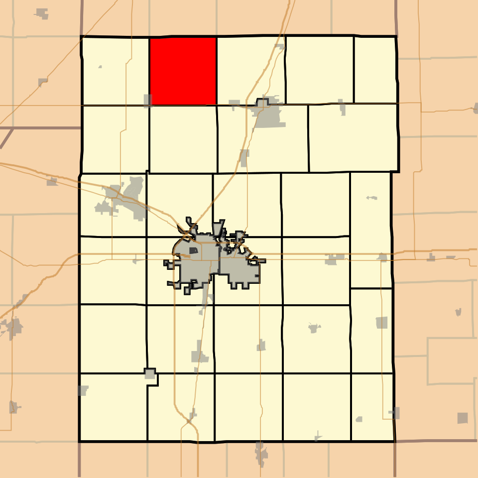 Locator map of East Bend