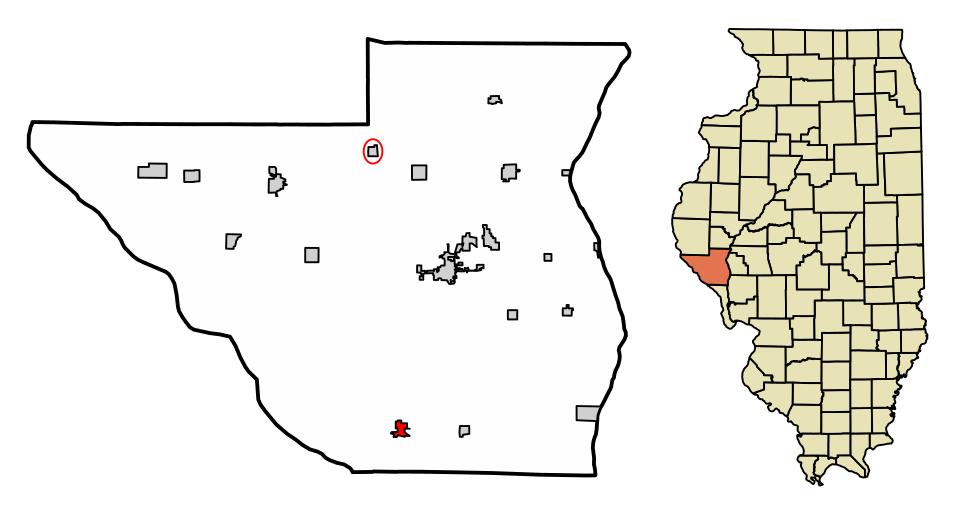 Locator map of Pleasant Hill