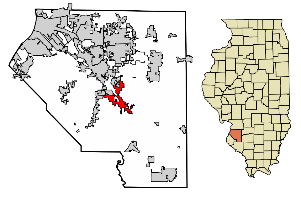 Locator map of Freeburg