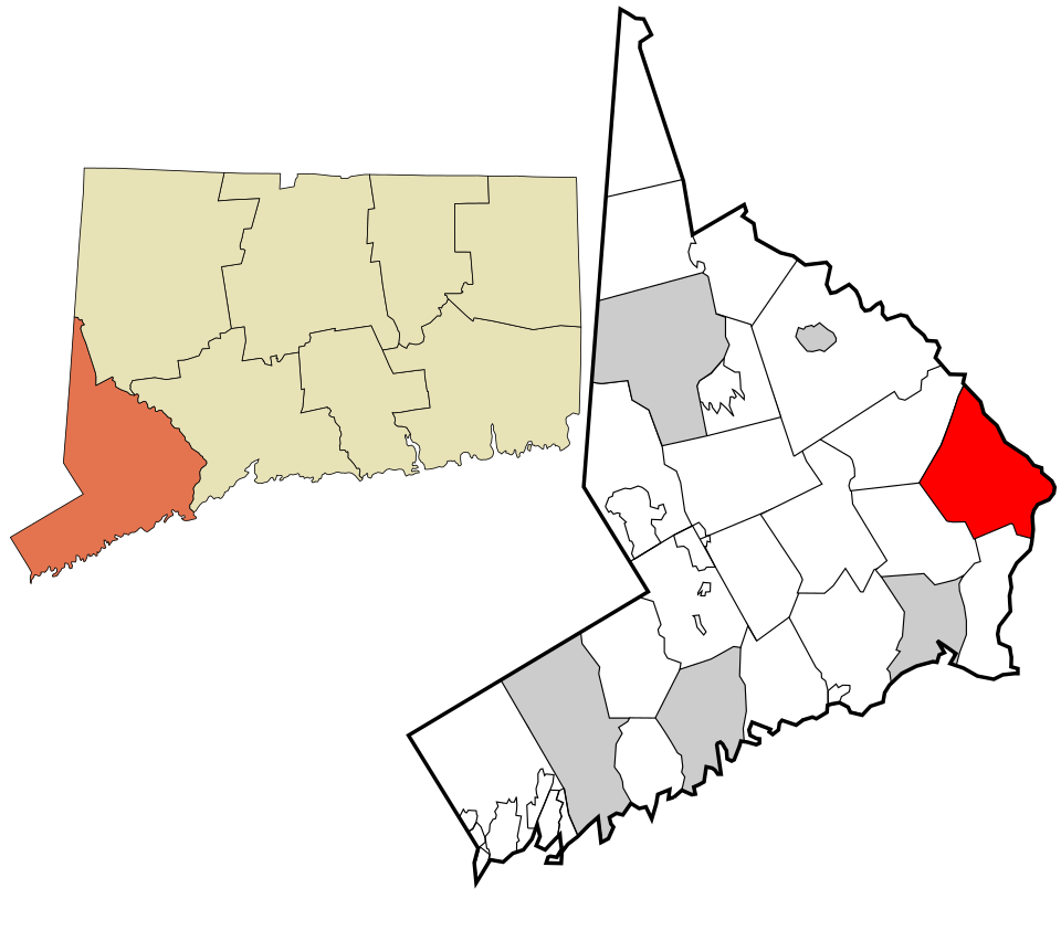 Locator map of Shelton