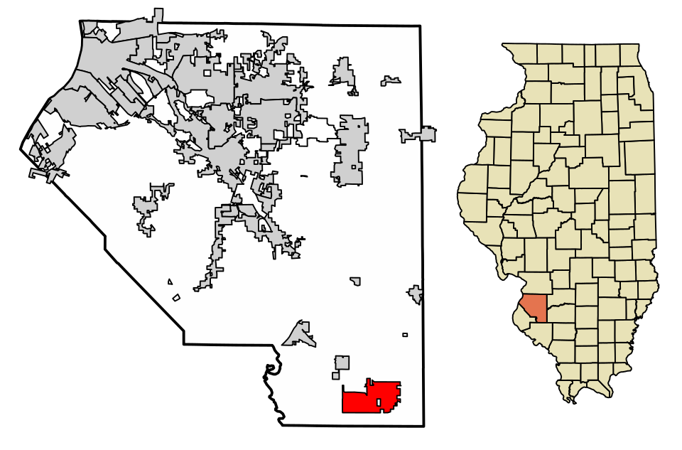 Locator map of Marissa