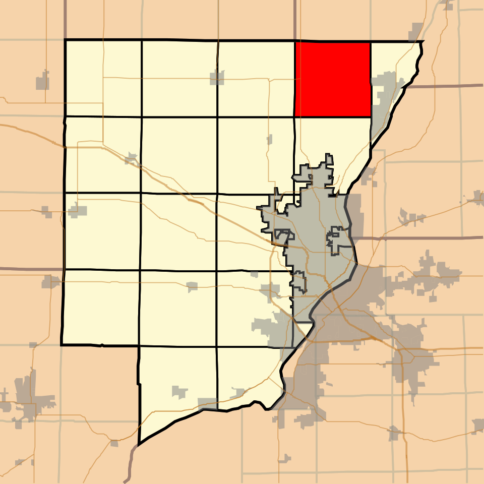 Locator map of Hallock