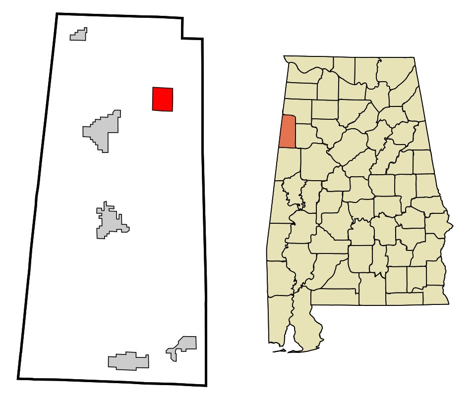 Locator map of Beaverton