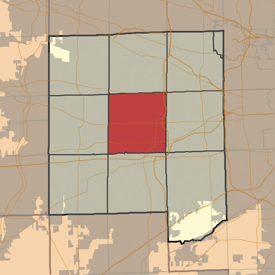 Locator map of Milton