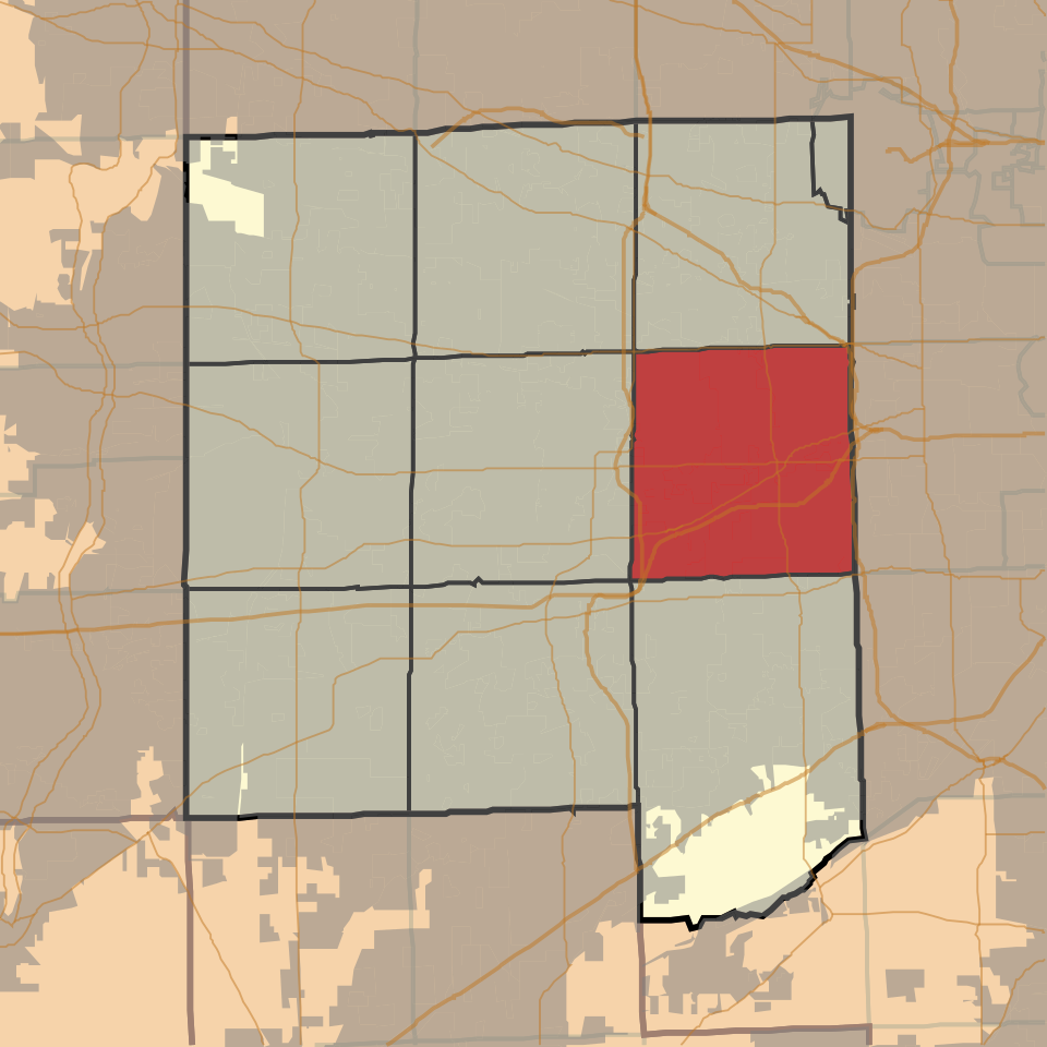 Locator map of York