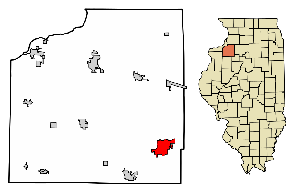 Locator map of Kewanee