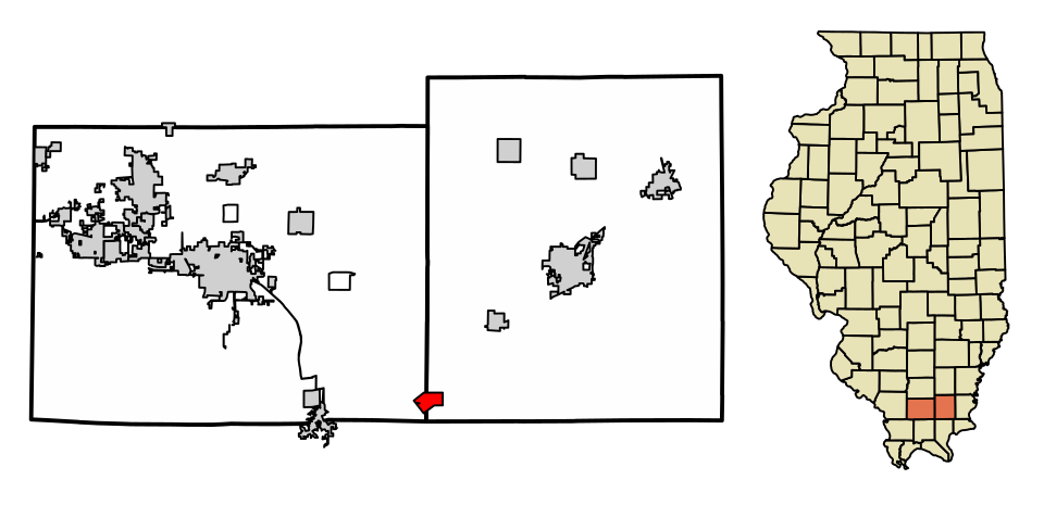 Locator map of Stonefort