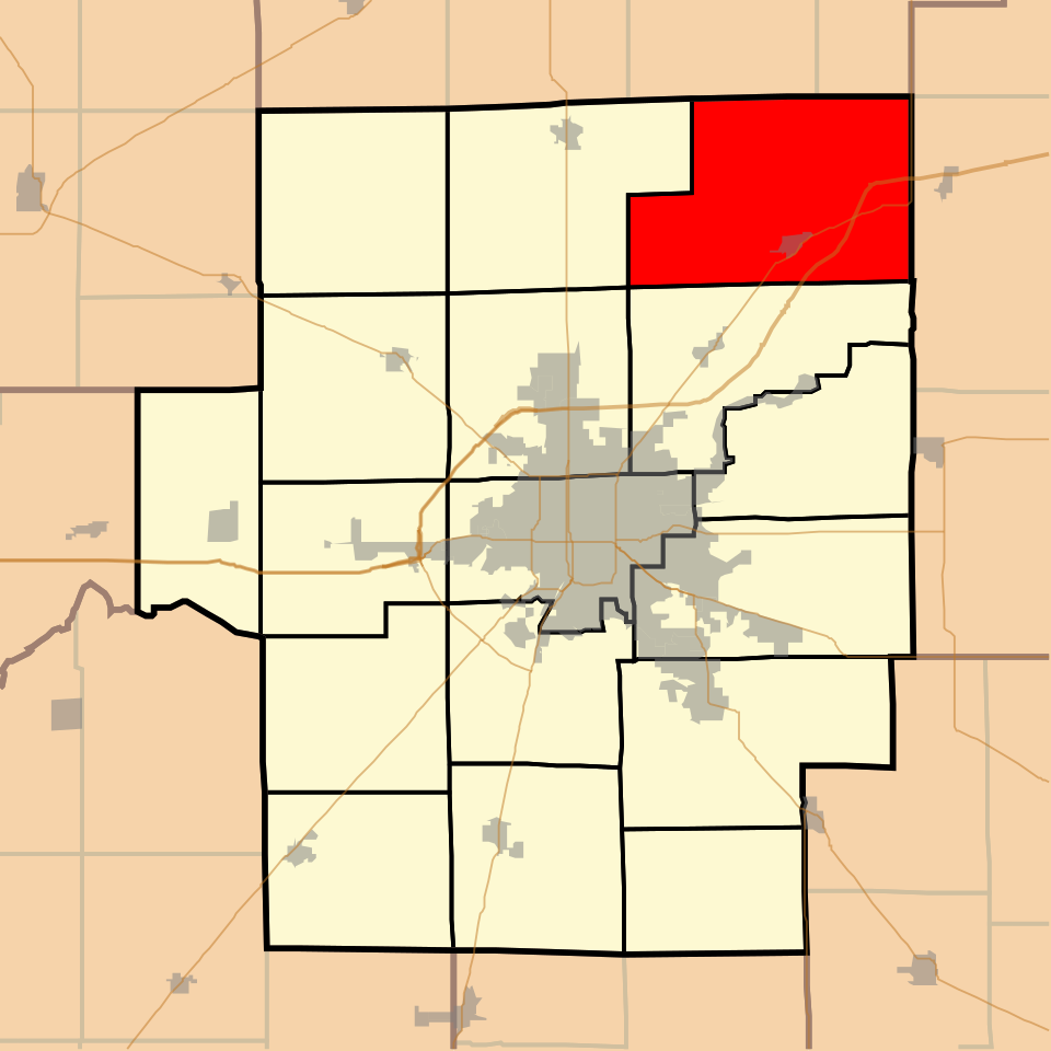 Locator map of Friends Creek