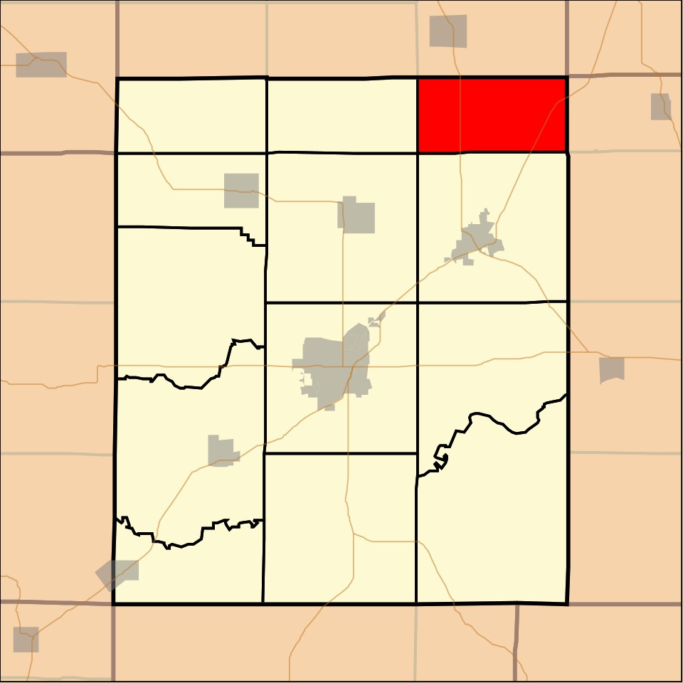 Locator map of Rector