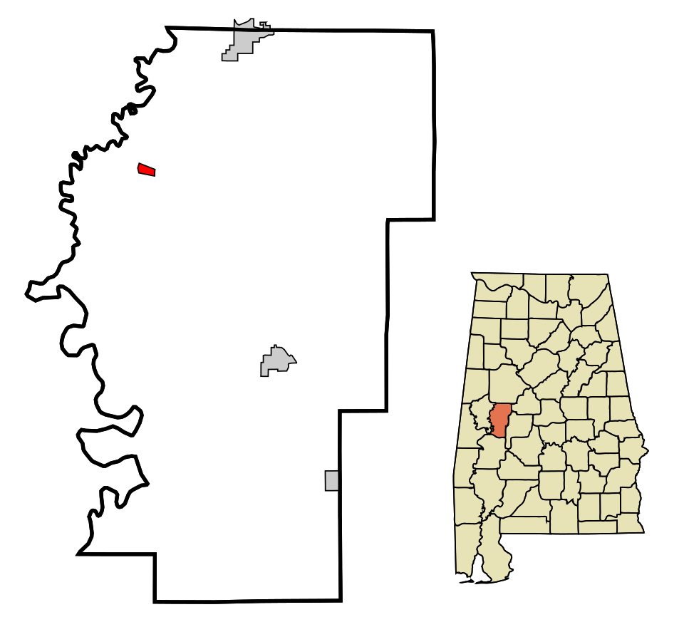 Locator map of Akron