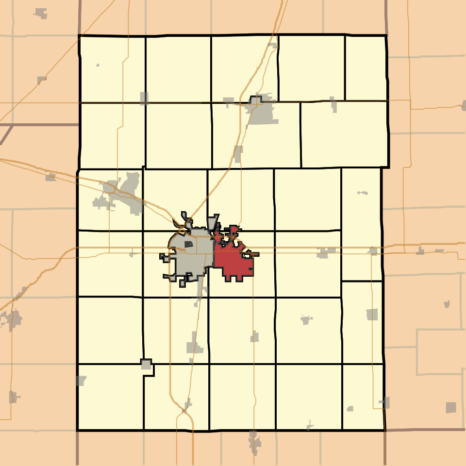Locator map of Cunningham