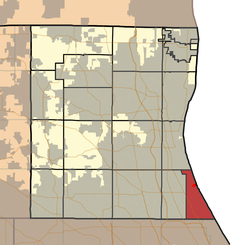 Locator map of Moraine