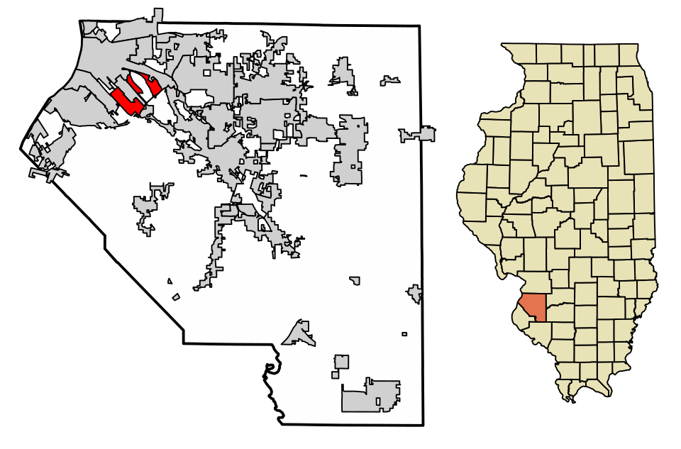 Locator map of Centreville