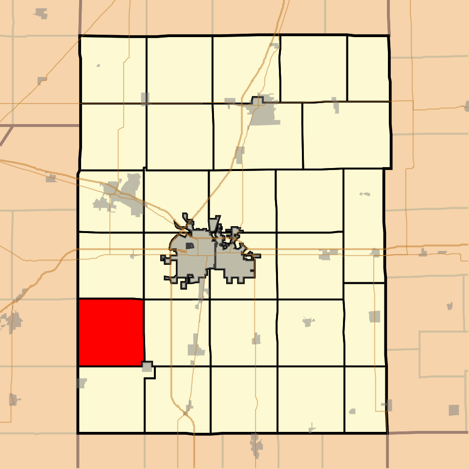 Locator map of Colfax