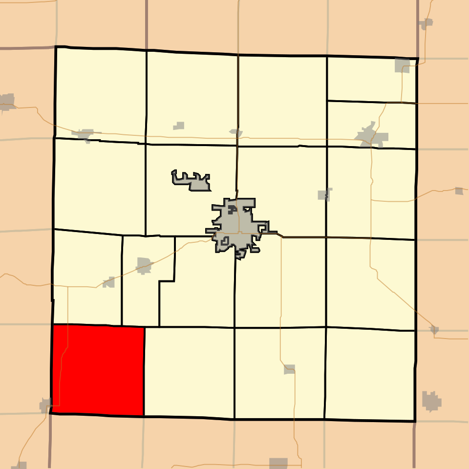 Locator map of Lamoine