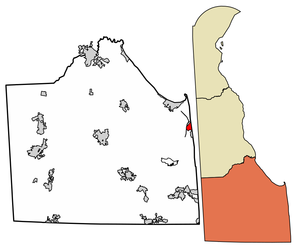 Locator map of Rehoboth Beach