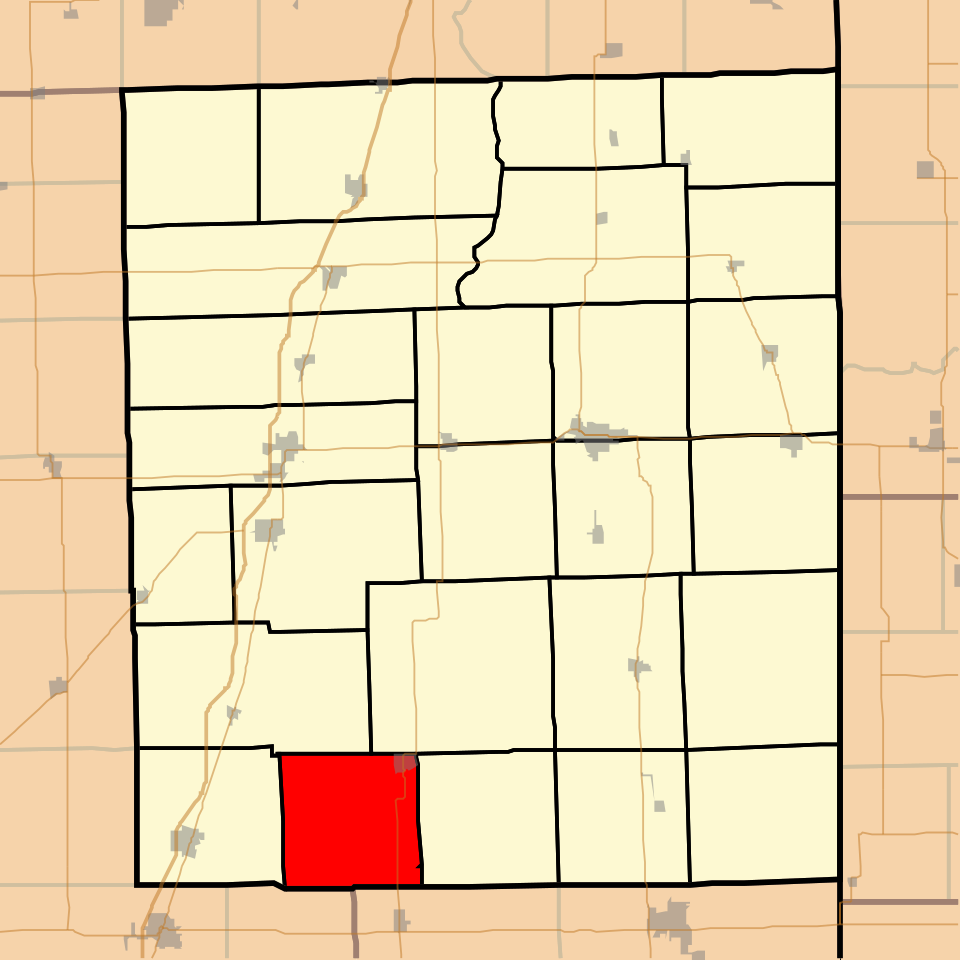 Locator map of Pigeon Grove