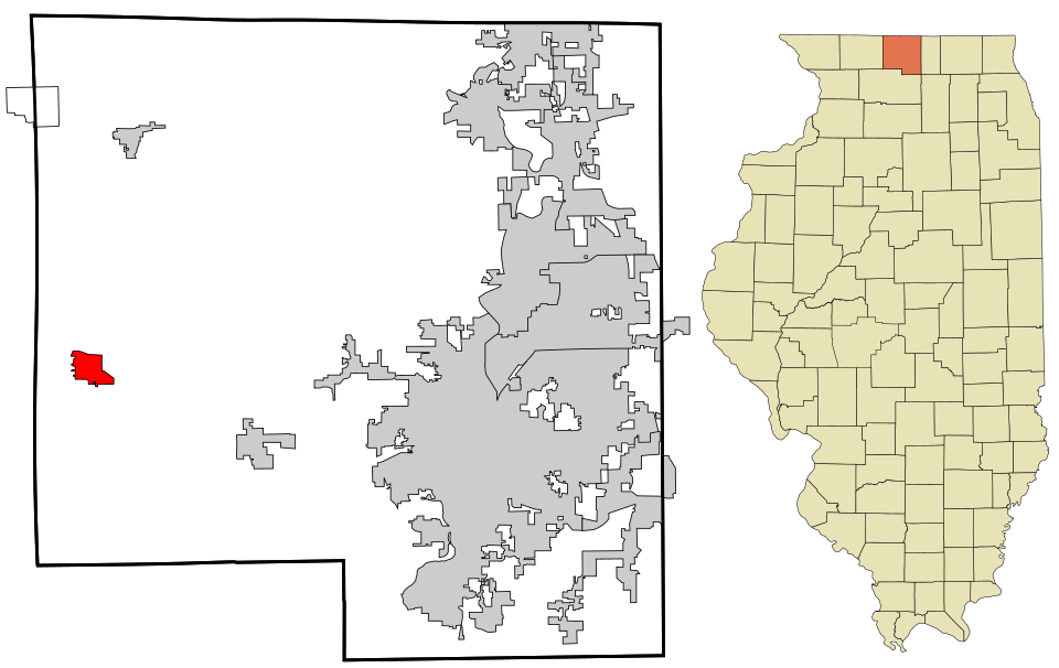 Locator map of Pecatonica