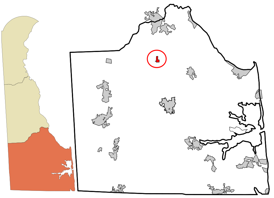 Locator map of Ellendale