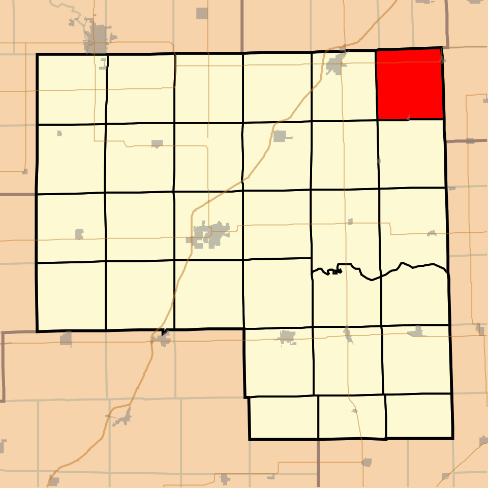 Locator map of Round Grove