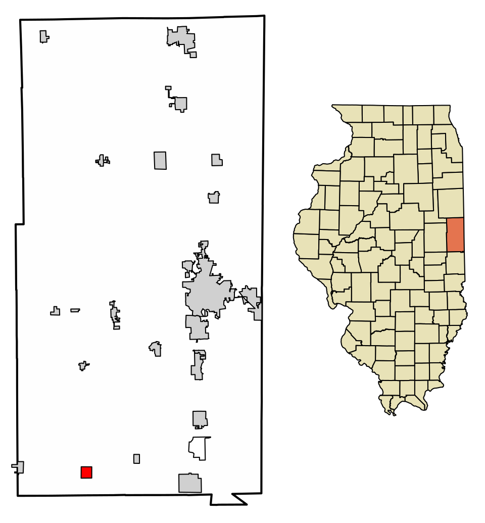Locator map of Sidell