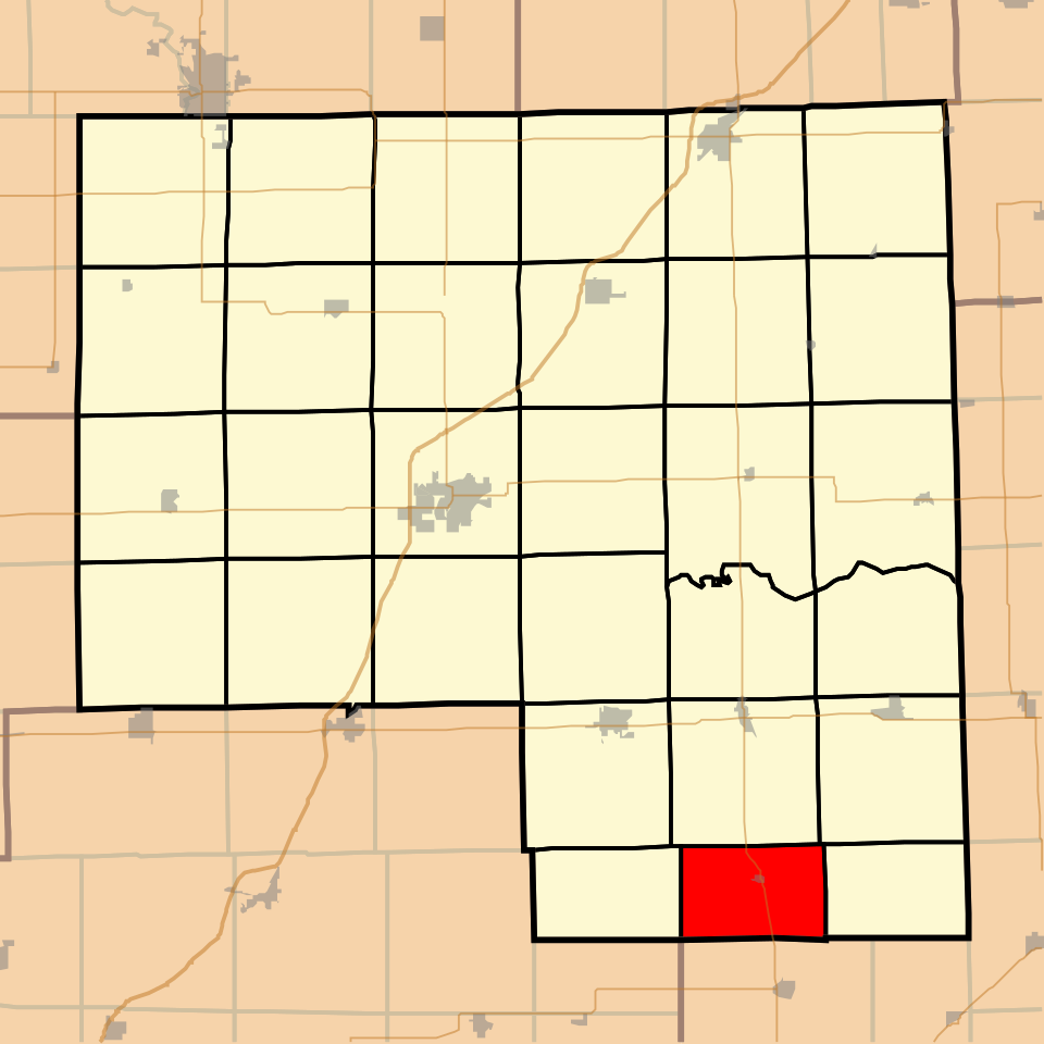 Locator map of Fayette