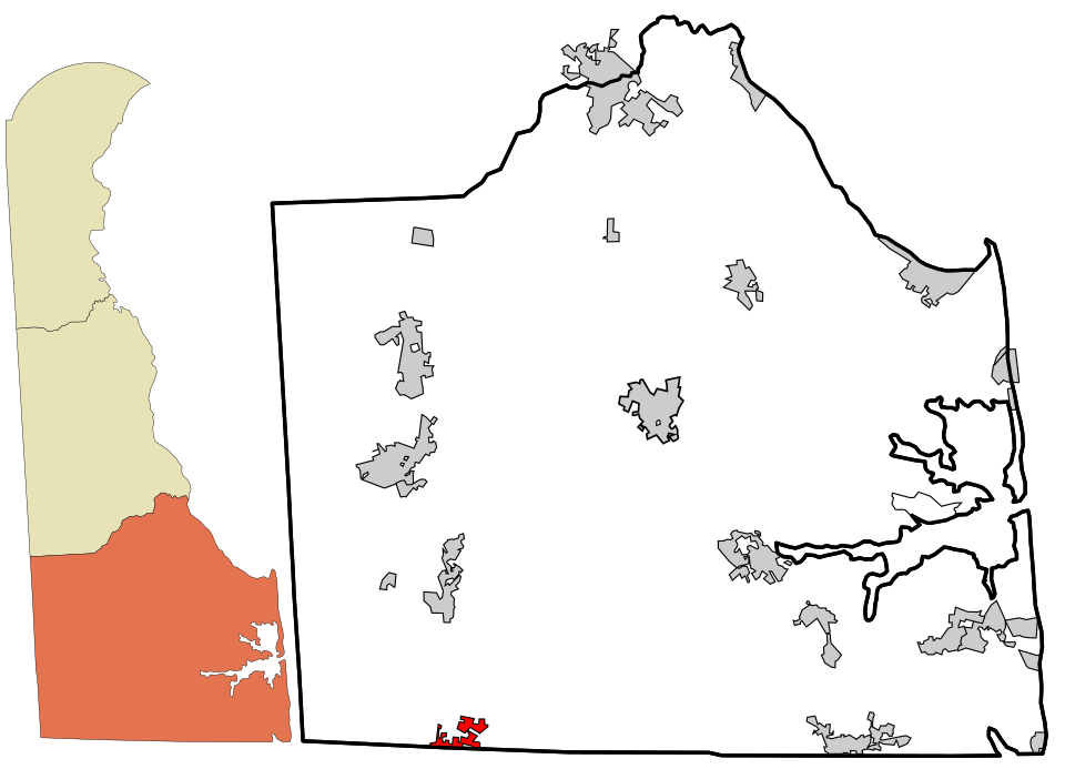 Locator map of Delmar